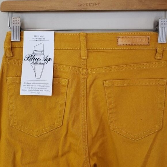 NWT Blue Age | Mustard Curve Control Skinny Jeans Size 3 Juniors Stretchy - Picture 2 of 5